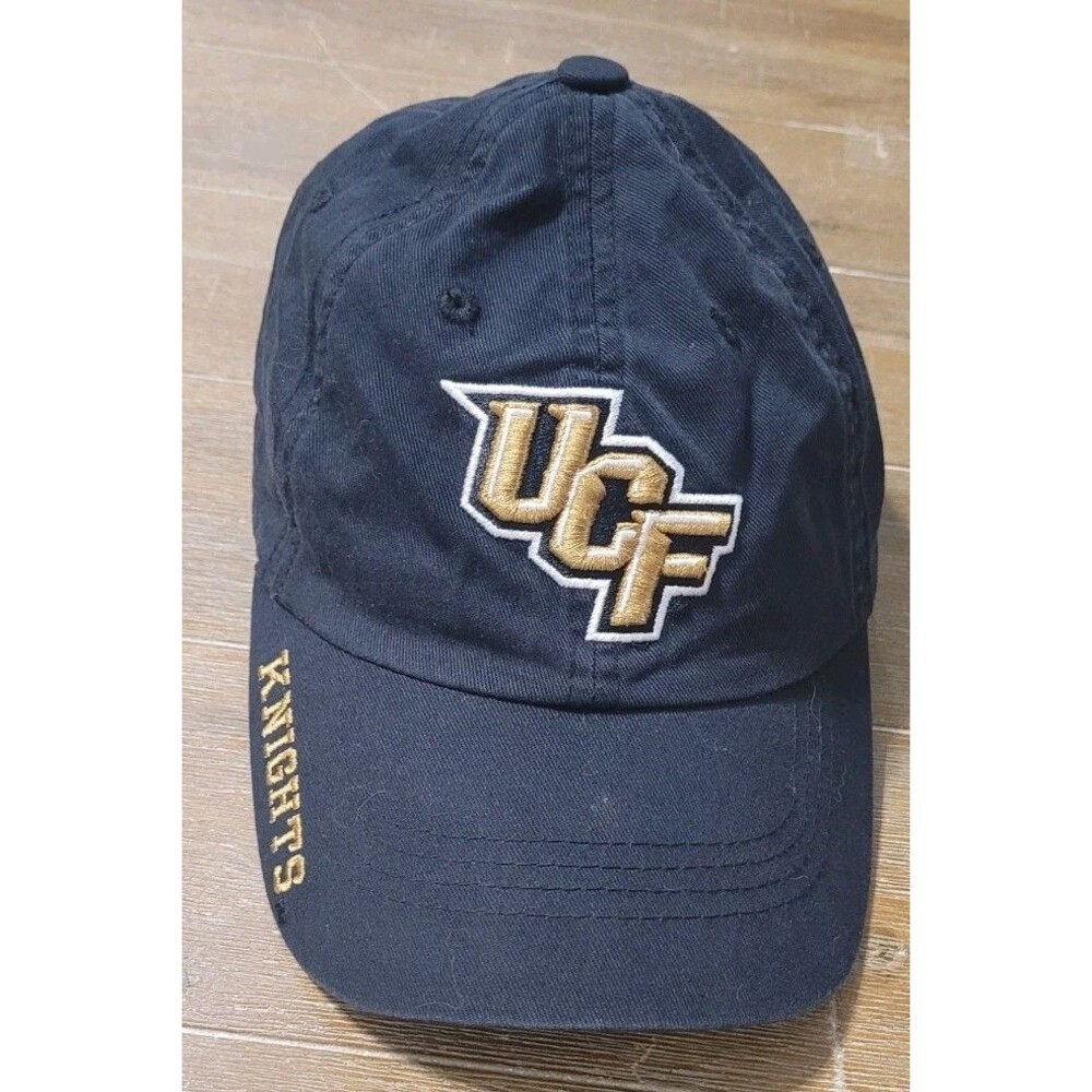 University of Central Florida UCF Cap Hat Adjust Knights On Brim Captivating Blk